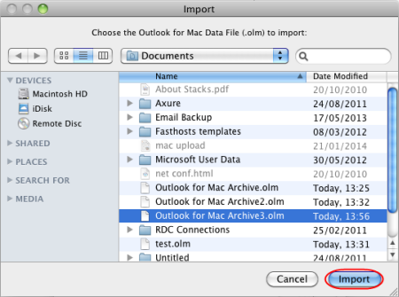 Outlook 2011 For Mac Main Identity Recovery